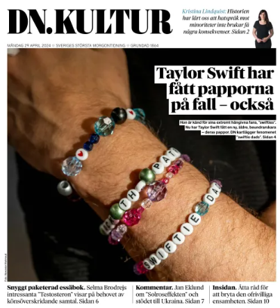 Taylor Swift har fått papporna på fall - också @DNKultur 
#TomorrowsPapersToday   

Annons: Prova DN i 3 månader för  649 kr adr.ec/Fq_L_CtjL