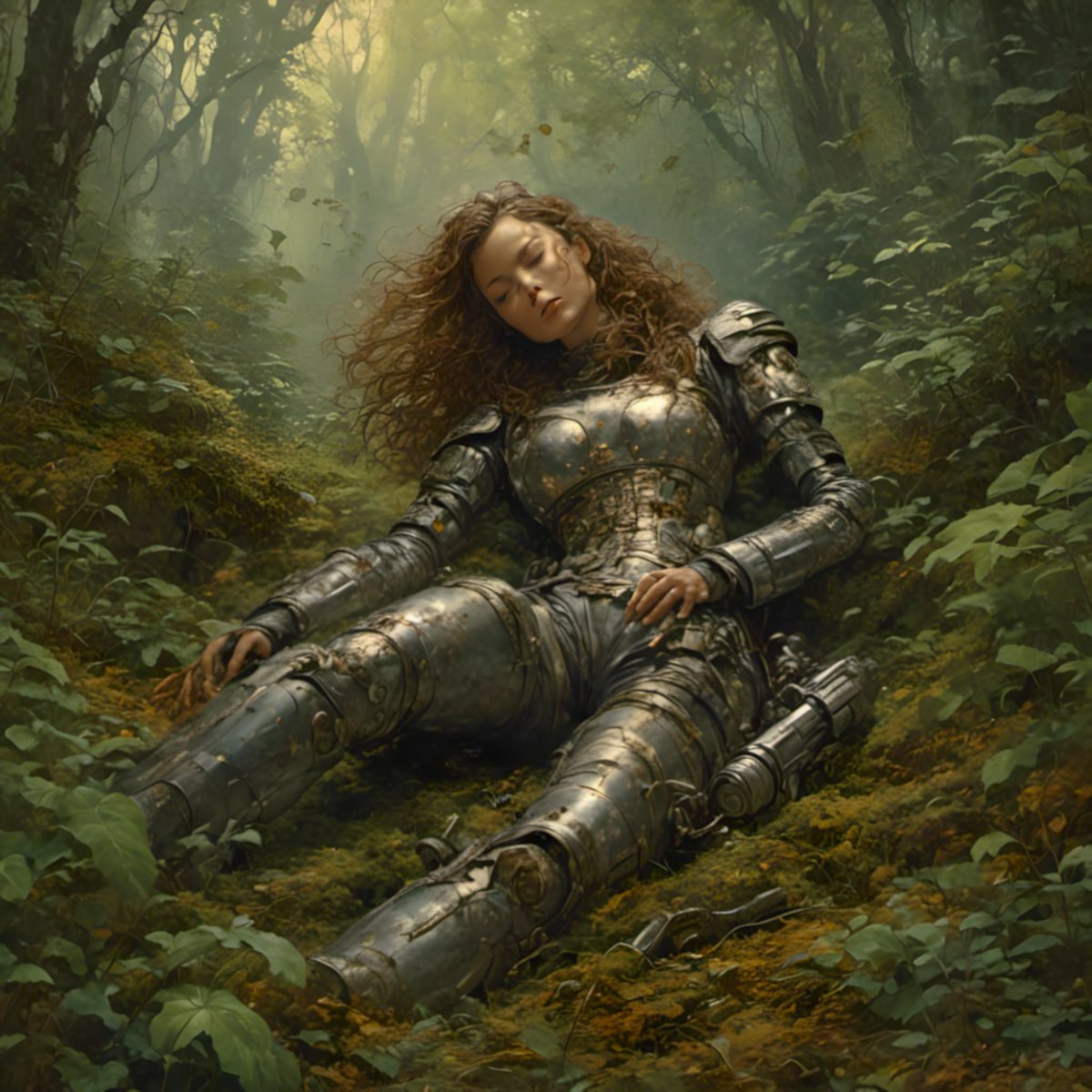 #vss365 #clockwork #SpaceOpera #shortstory (133 wds)
A Girl Who is to Travel
I discover her deep in the woods, reclining gently against a tree stump. Unlike the bodies of our regular marines, hers has not been mauled to pieces.

The enemy’s bioengineered canids would have known