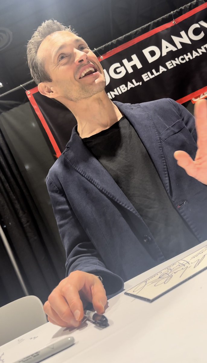 ashisnotatree's tweet photo. me: i apologize for mads i already told him to leave some space for you 
hugh: *laugh* That’s classic, that’s just him.

#madancy #hannigram https://t.co/DLIixVAqcb