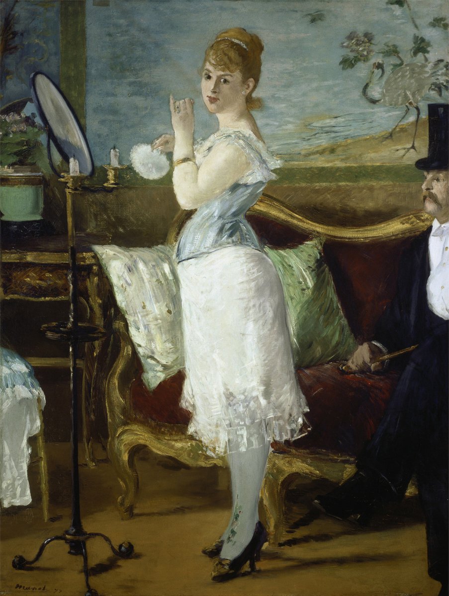 Nana, by French painter Édouard Manet (1877). Kunsthalle Hamburg.