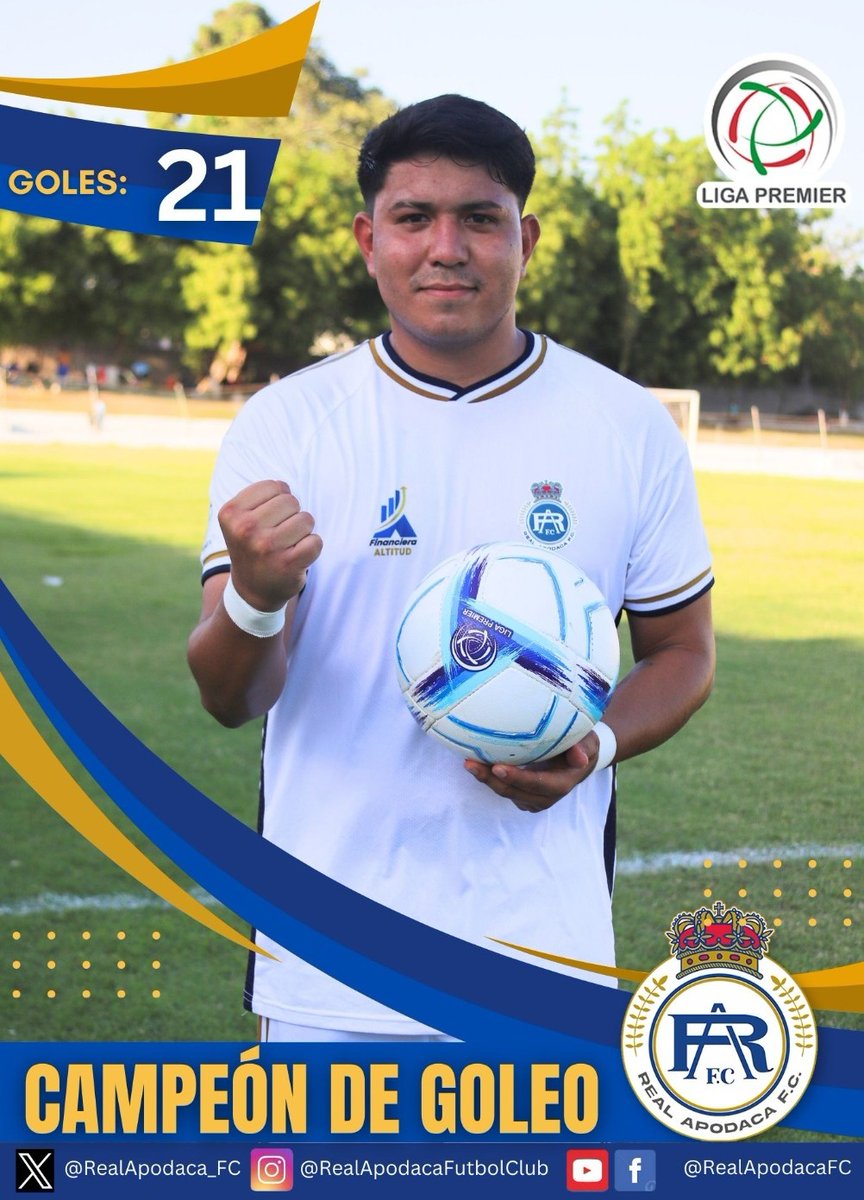 ¡FELICIDADES, GOLEADOR! 😜⚽️

Eduardo Banda es el CAMPEÓN DE GOLEO de la Serie A de la @LigaPremier_FMF, luego de 21 anotaciones en la Temporada 2023/2024.

Estamos orgullosos de ti, Lalo... un multicampeón de goleo desde sus inicios en la cantera de @Rayados