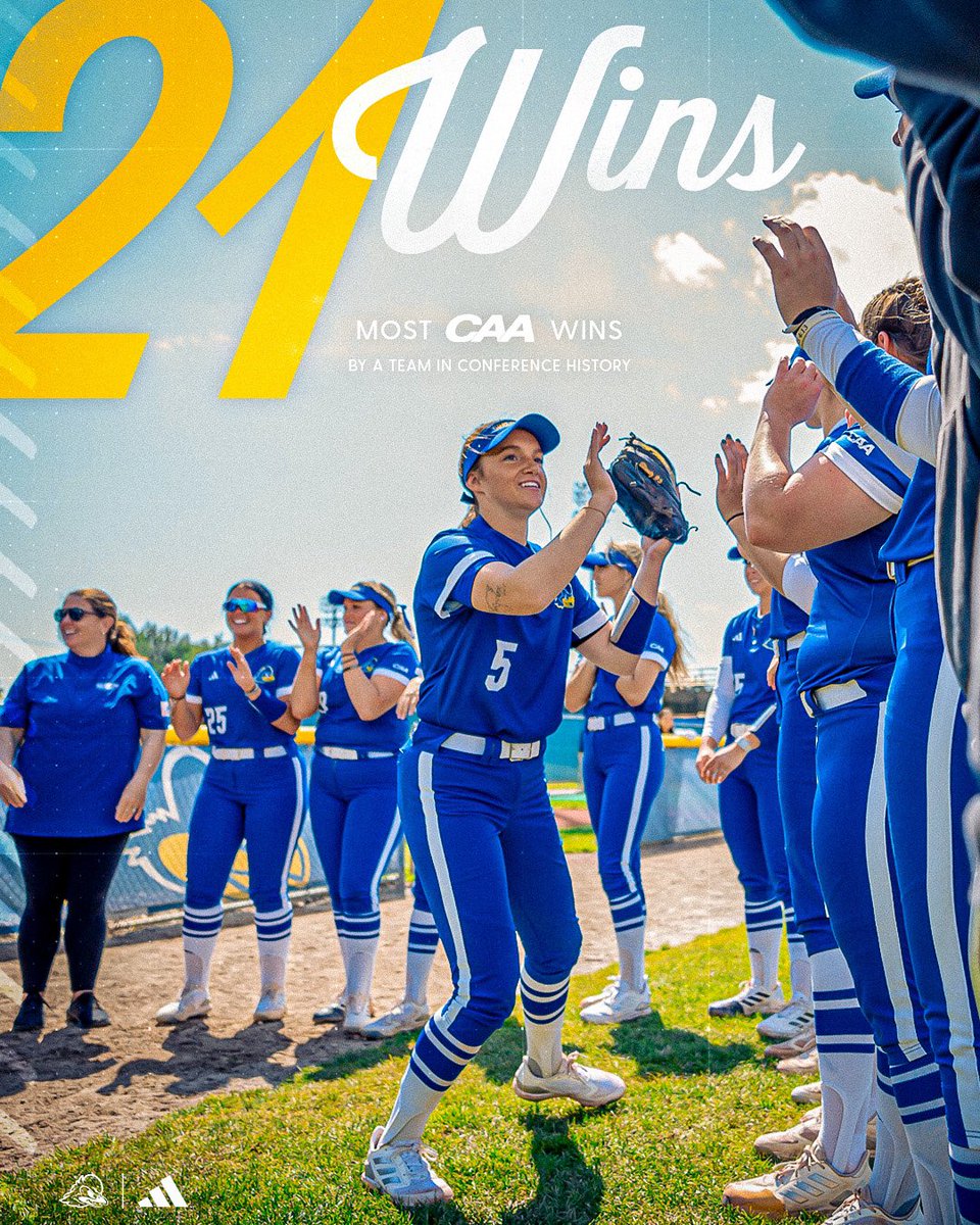 The first CAA team ever to reach 21 conference wins! ✍️