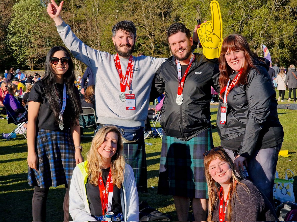 Smiling on the outside to mask the pain on the inside! 😂

23 Mile #Kiltwalk2024 ✅️

Massive kudos to the efforts of my amazing team ❤️
