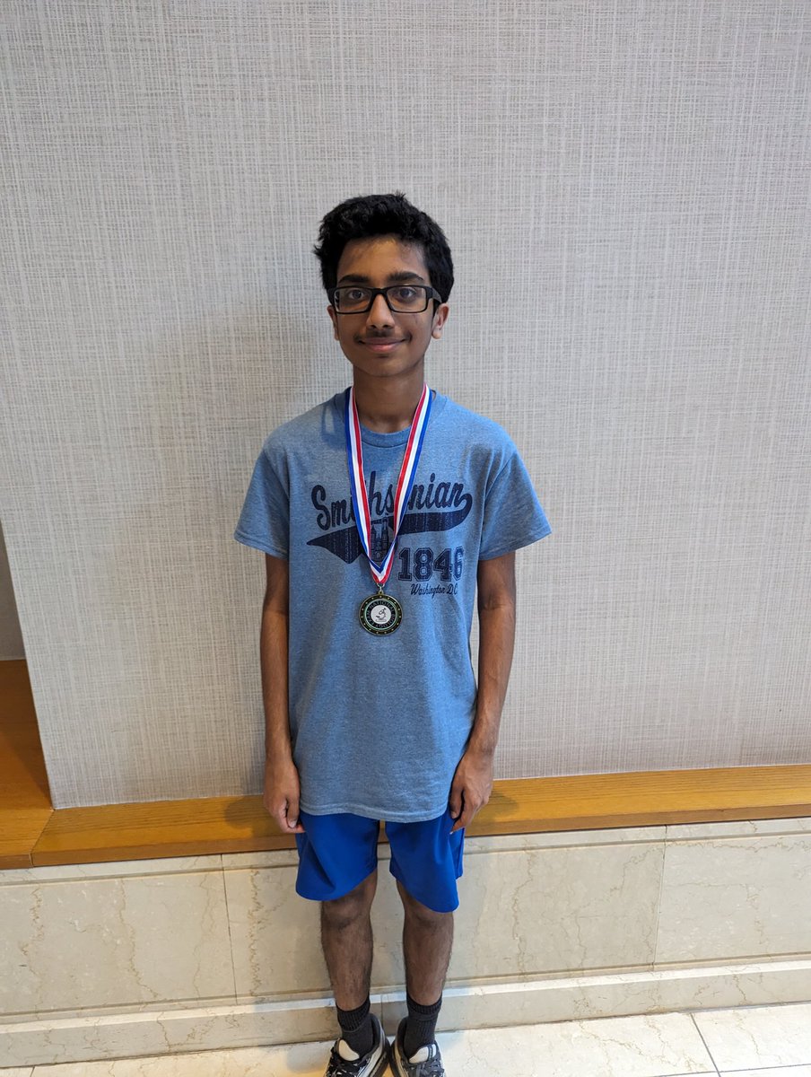 Congratulations to @IAFultonSchools Quiz Bowl player Shaun Iyer for finishing in 1st place on the National Biology Exam!!!!