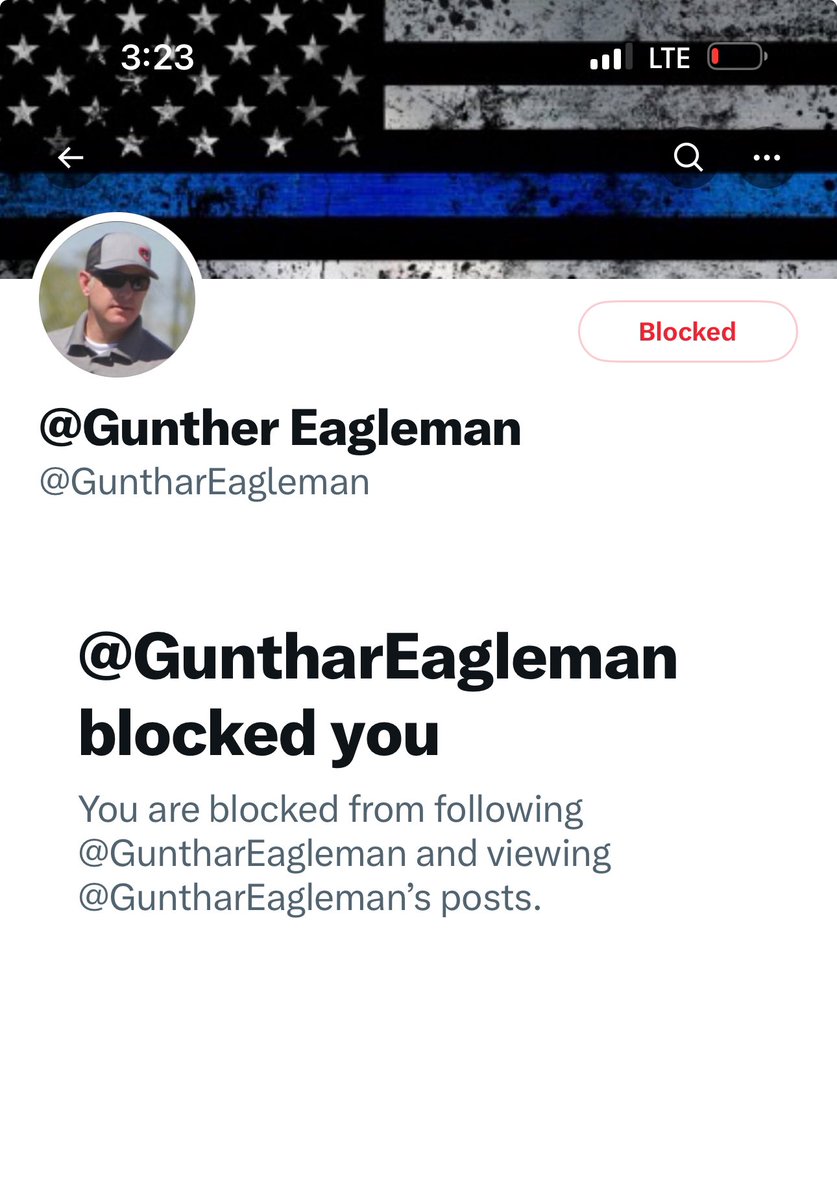 Heads up… @GuntharEagleman is not me.