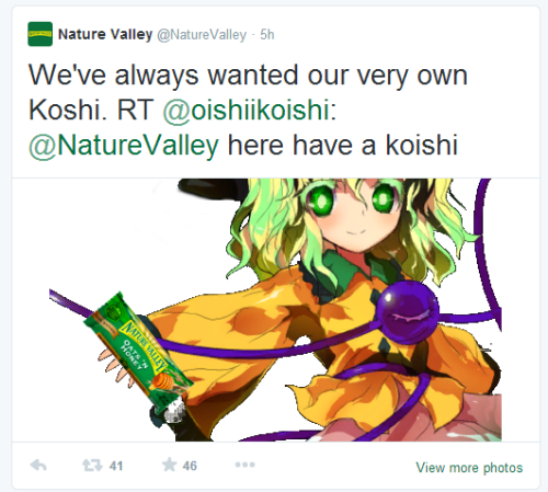 10 YEARS AGO TODAY KOISHI HAD A NATURE VALLEY BAR