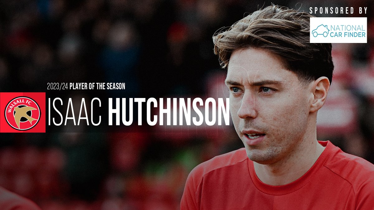 🏆 As voted by you...@hutchisaac is your Player of the Season! Congratulations Hutch - thoroughly deserved!