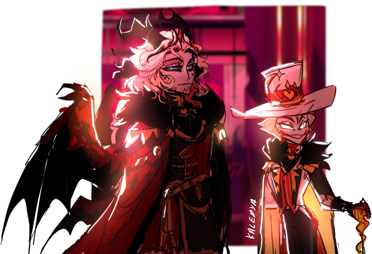 the King and The Prince  arrive for the royal meeting.

Bg is Screenshot
#HazbinHotelLucifer #HazbinHotelOC #HazbinHotelConstantine