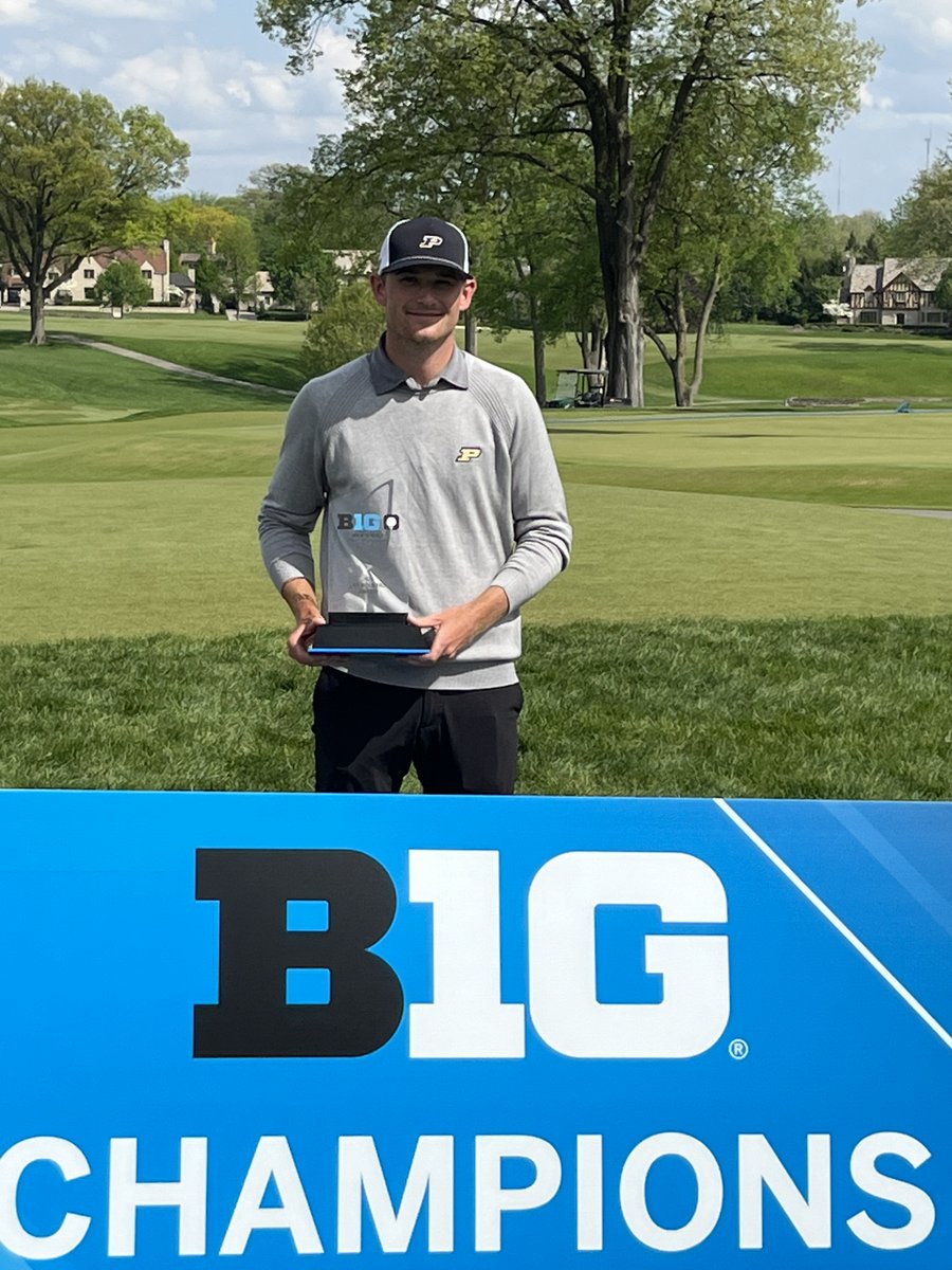 🏆 First Boilermaker to win the Les Bolstead Award in 17 years! @h_sekne with a 70.27 stroke average -- the lowest average in the @bigten this season! The Les Bolstead Award is given to the Big Ten golfer with the lowest stroke average in a season.