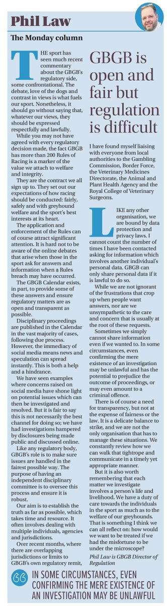 velvets14's tweet photo. THE MONDAY COLUMN
IN THE RACING POST.
By Mr Phil Law.... https://t.co/ACAof4M2mv