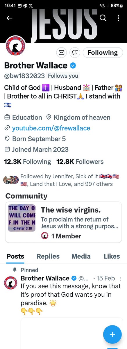 @bw1832023 PATRIOTS PLEASE FOLLOW MY GOOD FRIEND AND WONDERFUL PATRIOT! SHOW SOME LOVE ❣️❣️❣️❣️❣️💗💗💗