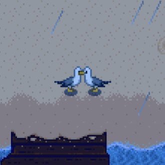 what if we were two stardew seagulls kissing in the rain