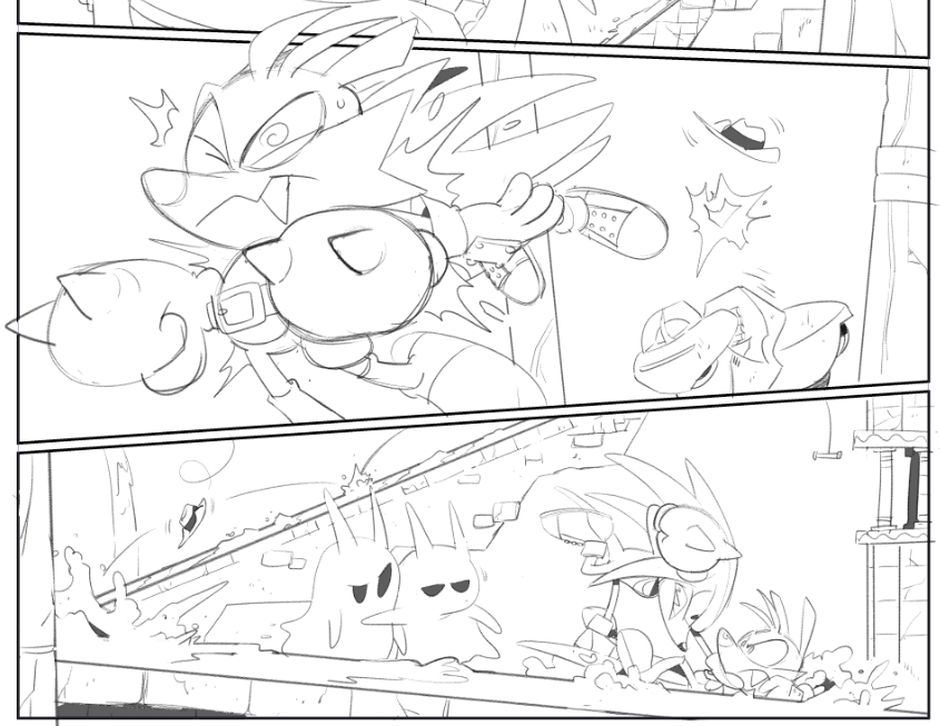 Fang the Hunter #4 comes out in 3 days!  (5/1)  Here are a few of my favorite pages/panels from Fang #2 to get back into that Fang State of Mind. 🤠 
