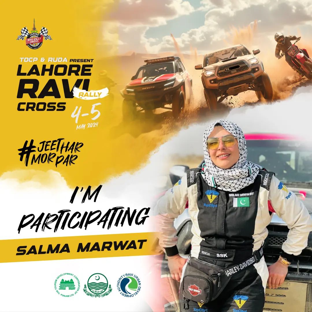 TDCP & RUDA Lahore Ravi Rally Cross 2024.
#SuperSalmaKhan #Champion #Offroad #4x4Life #OffRoadLife #MotorSports #PowerSports #4x4 #Rally #DesertRacing #Sports #Drifting #JeepRally #Jeep #Dakar #DesertRally #Tacoma #Ram #Trucking #TDCP #RUDA #RaviRallyCross #Pakistan