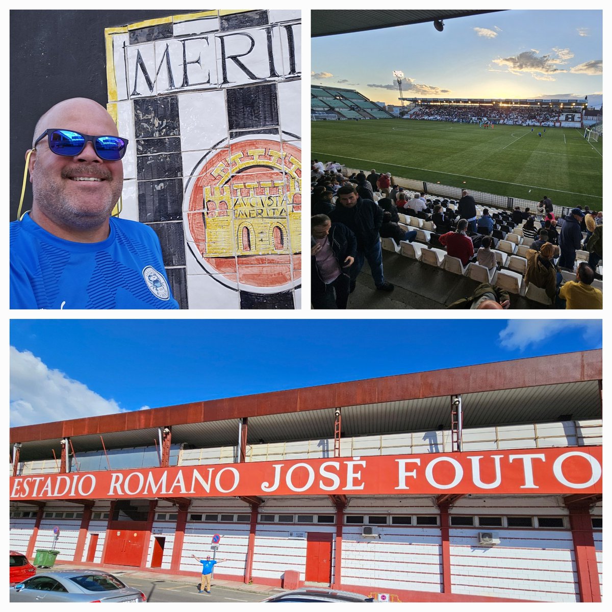 Dia 5: been feelin' Crabby all day. Flying @AnnapolisBlues colors in the streets, around town, and in the stands. Sites- Los Milagros Aqueduct y Prosperino Roman Dam y Estadio Romano José Fouto. Dia espléndida!