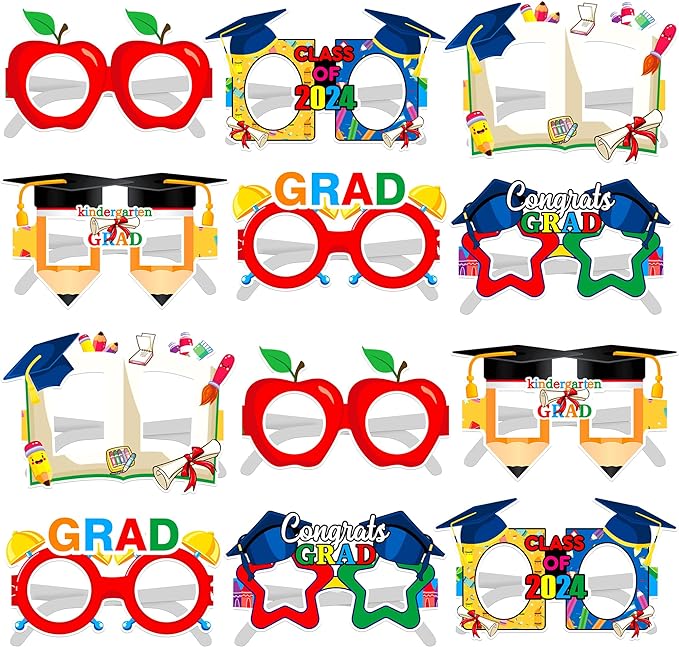 Check out this 2024 - 12 Pack of Kindergarten Graduation Glasses, Party Favors. Your kids will love them! Purchase at partysupplyboxes.com
partysupplyboxes.com/p/party-suppli…
#graduation #kidergartengraduation #partyfavors #gradglasses #classof2024 #cardboard #graduationglasses #shoptoday