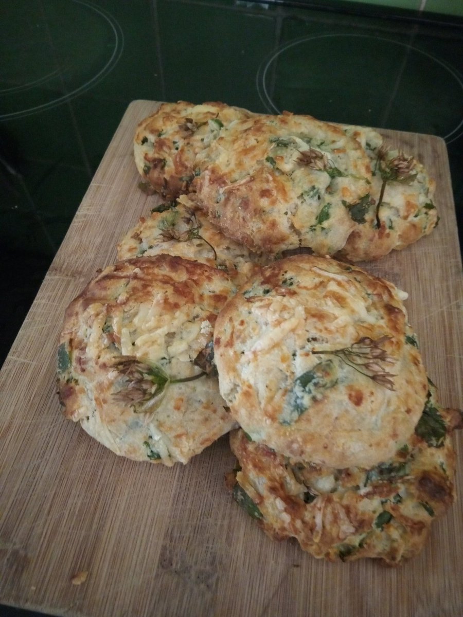 Homemade Cheese and Wild Garlic scones @Riverford