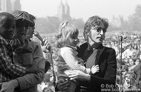 on this day, 50 years ago, john lennon and harry nilsson went to the march of dimes, a charity event for disabled children in need of treatment and financial support the photographer bob gruen posted some photos about this