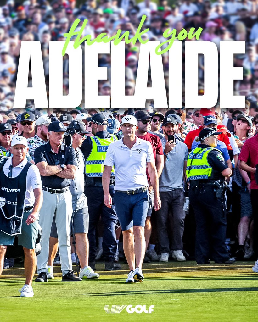 Thank you to everyone who supported #LIVGolf Adelaide 👏 Congratulations to @Brendan_Steele and @rippergc_ for the Individual and Team titles respectively 🏆