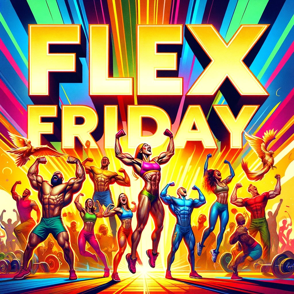 Flex Friday, #FitLeaders! 💪 End the week by showcasing your strength and achievements. What victories are you celebrating today? Share them here and let's inspire one another with our progress! 🏆 #FlexFriday #CelebrateSuccess