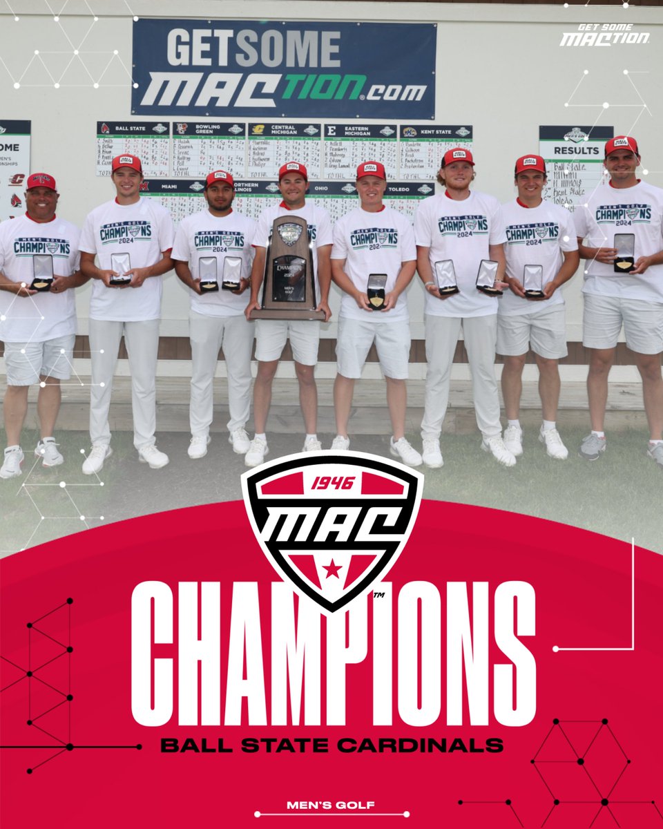 Chirp. Chirp. Champs. 🏆 @BallStateMGolf | @Chatham_Hills | #MACtion