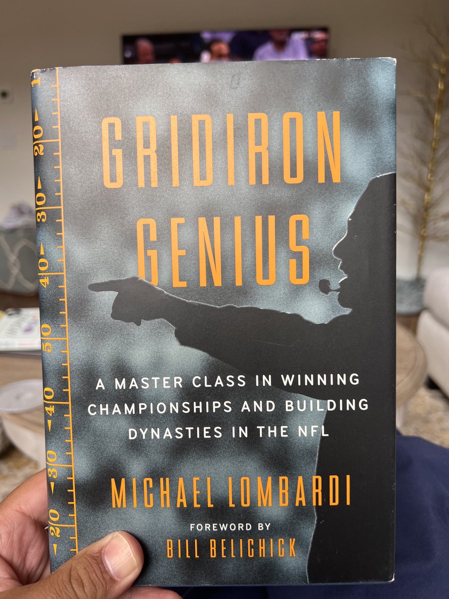 Halftime and timeout reading ⁦@mlombardiNFL⁩ writes books that no matter how many times you read it you learn something new. A leadership masterpiece