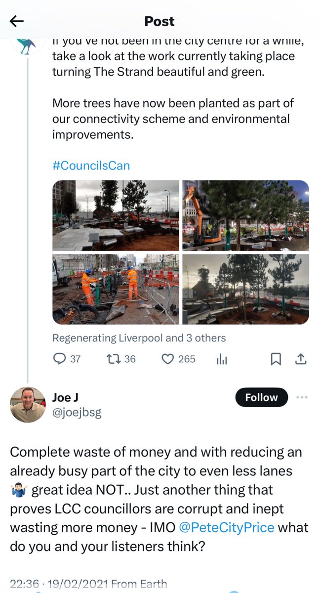 Is anyone in @seftonlabour going to comment on what Joe Johnson has been saying on social media?

Maybe @LiverpoolLabour might seeing as he called Liverpool councillors corrupt?
@MetroMayorSteve @liamrobinson24 @Peter_Dowd @Bill_Esterson @joeando58 @Paulett54122148