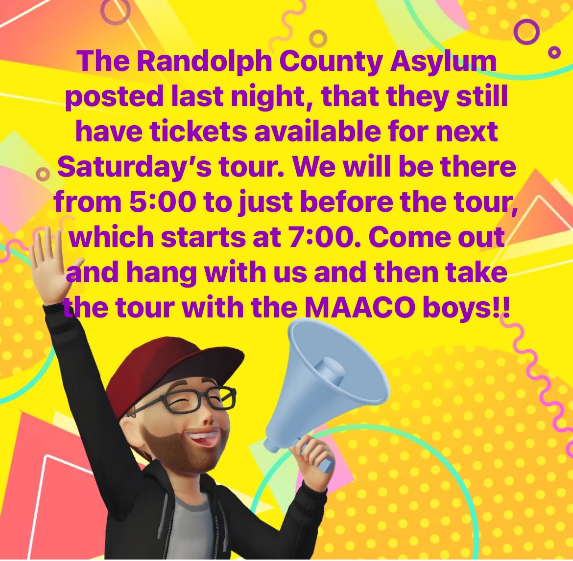 #RandolphCountyAsylum #paranormalinvestigation #MAACO #creepies #meetandgreet #gogetyasome