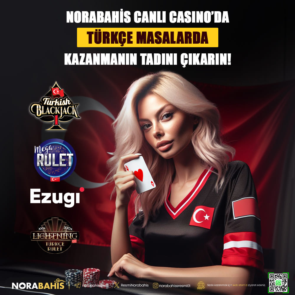 💰 NORABAHİS'TE ANA DİLİNİZDE KAZANIN 🇹🇷 7/24 TÜRKÇE KURPİYER İLE KAZANMANIN KEYFİNİ YAŞA ! 🇹🇷 ❤️ EN SEVDİĞİNİZ OYUNLARI TÜRKÇE OLARAK OYNAYIN ! 🤍 👉 NORABAHİS GİRİŞ t1.t2m.io/Sosyalmedyagun… #NORABAHIS #TÜRKÇERULE