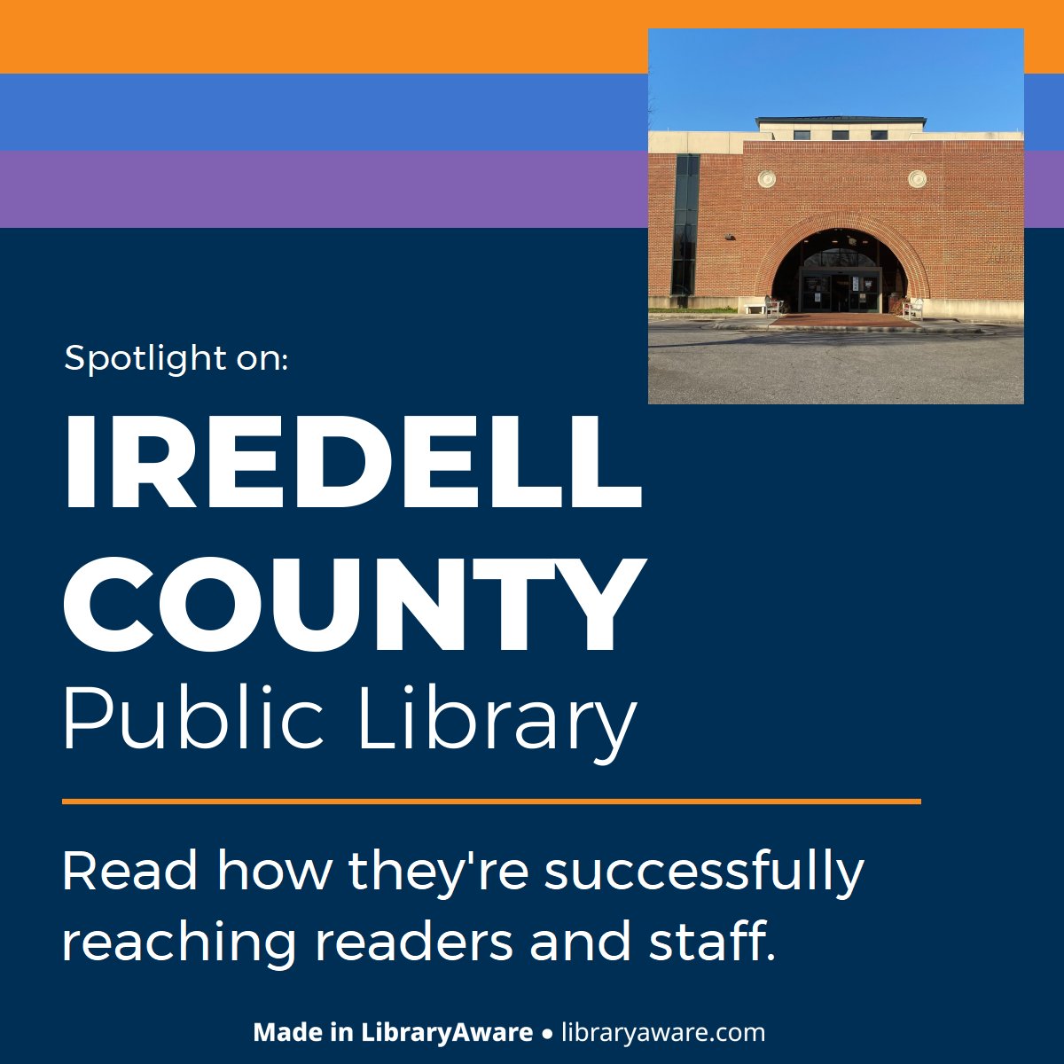 Iredell County Public Library serves mostly suburban neighborhoods on the south end of the county, and rural areas to the north. That population diversity is a challenge. But now the library is sharing the secret for #LibraryMarketing success:  m.ebsco.is/ugOOD