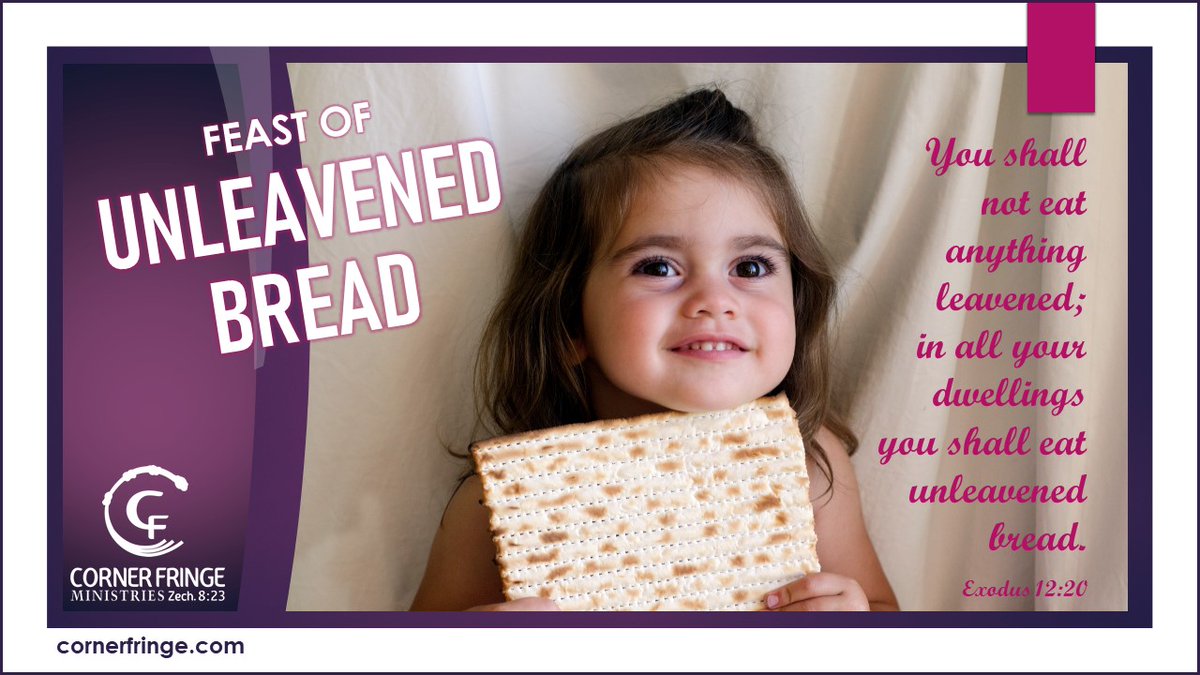 Feast of Unleavened Bread (Day #Six) - The Passover continues. Chag Sameach!

#cornerfringe #unleavenedbread #passover #exodus #yeshua #lambofgod #matza #chagsameach