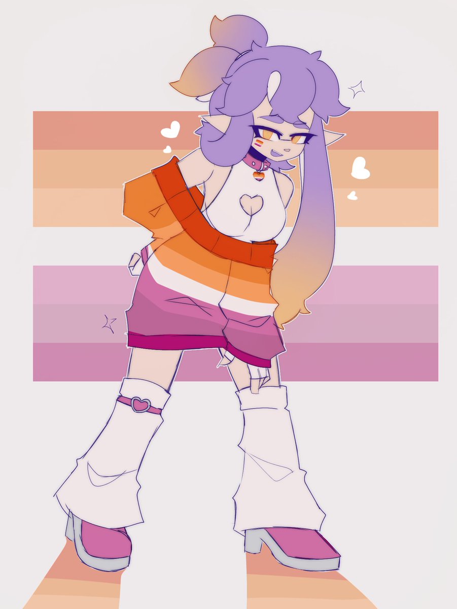 A bit late but here's something for lesbian visibility week

It's nothing much but i like how it turned out 

Have my lesbian queen Kara 

#Splatoon3 #Splatoonart