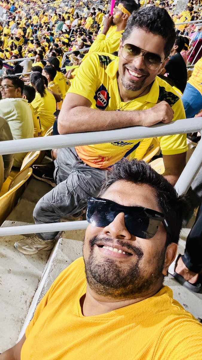 #chennaisuperkings #csk #chennai #nammachennai #chepauk #ipl2024 #cskvsrh #yellove🦁💛 #yellow #thaladhoni #msdhoni #mahendrasinghdhoni #thaladharisanam😍😍😍 #cskwonthematch #Annamalai #arun #whistlepodu #goat @arunbhandarkar 💛💛💛