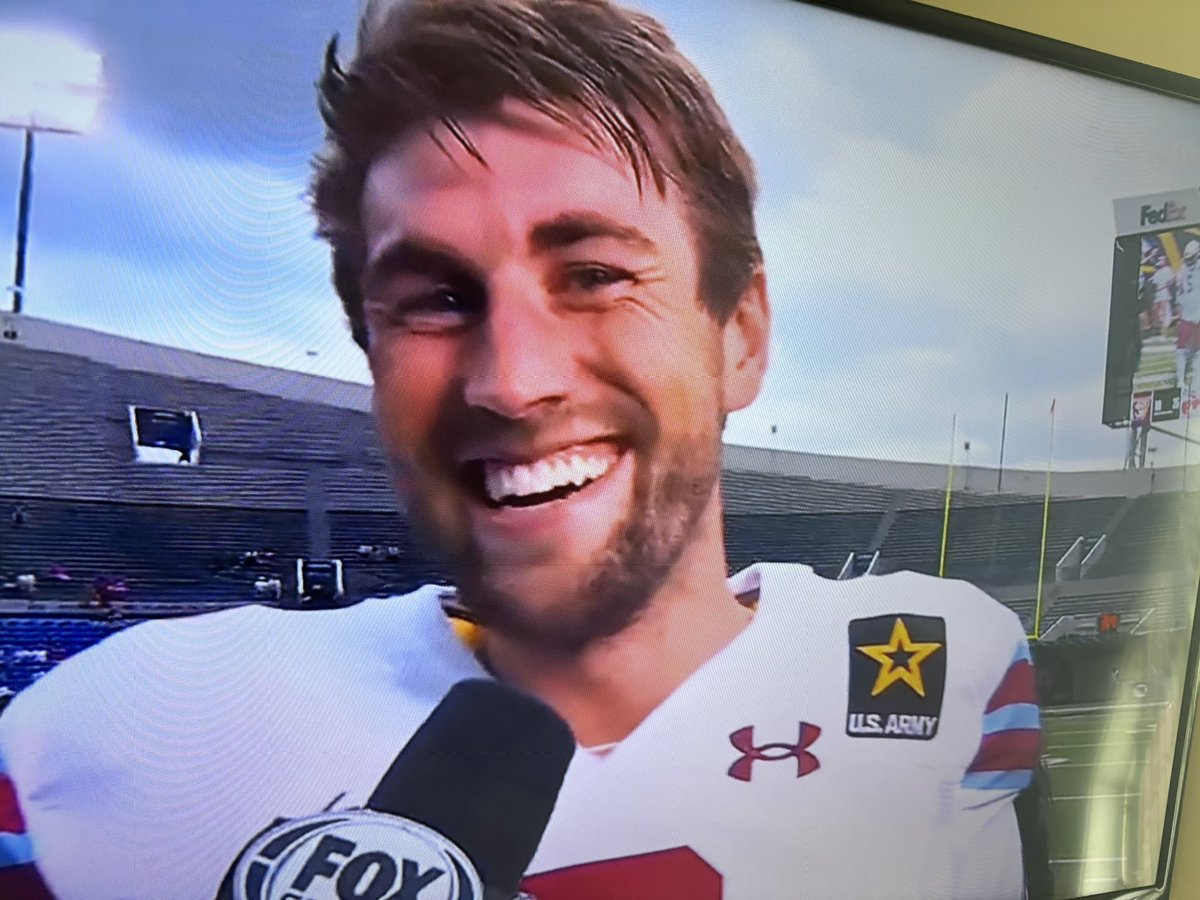 Former Terre Haute South/LSU QB Danny Etling having a big game today for Michigan Panthers in UFL. Fox Sports interviewing the Terre Haute native mid game
