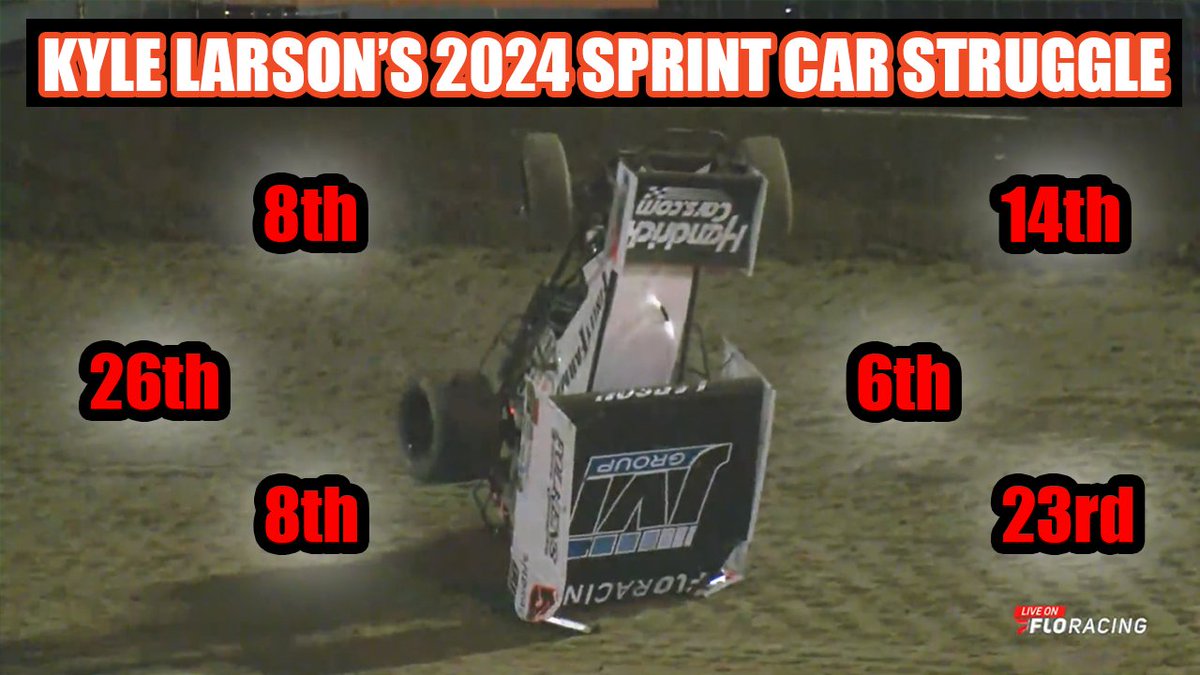 Six races without a win or top 5 finish in the sprint car world might not sound like a lot, but to Kyle Larson that is very rare. It's been a struggle in 2024 so far compared to years past, but don't count on it to last for very long. Link: youtu.be/IrNjXdDRsjw