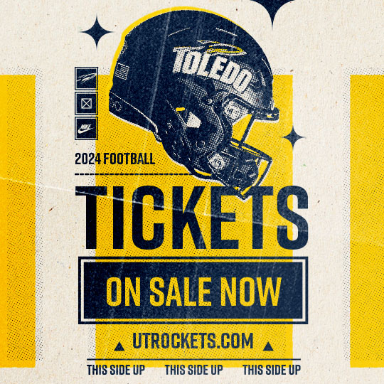 Tix on sale NOW! UTRockets.com/FBTix Want a chance to win your own Manufactured in the Glass City t-shirt? Renew or purchase new season tickets before Tuesday, April 30 to be entered to win one of 5 Manufactured in the Glass City t-shirts!