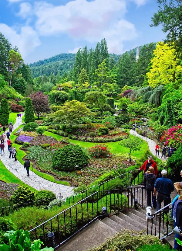FYI, in Victoria (dubbed the “City of #Gardens”) on Vancouver Island in British Columbia, Canada, are the famous #ButchartGardens.

Jennie Butchart, the wife of a wealthy miner, decided to beautify an abandoned limestone quarry in 1912, so she made it a magnificent garden.