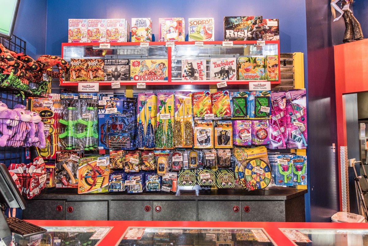 Look at the loot waiting to be claimed at our prize counter! 🏆

✨From classic board games to the quirkiest of novelties, every win earns you a little something special. 

See you there!

#spacealiens #ArcadeHaul #PrizeGalaxy #WinnersSpoils 🕹️🎁🎉