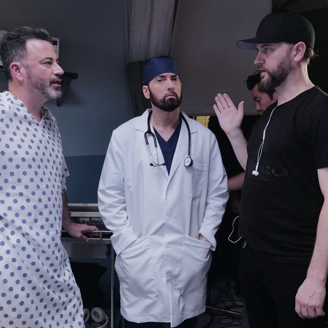 #Eminem | behind the scenes of “Dre’s Anatomy” with Jimmy Kimmel