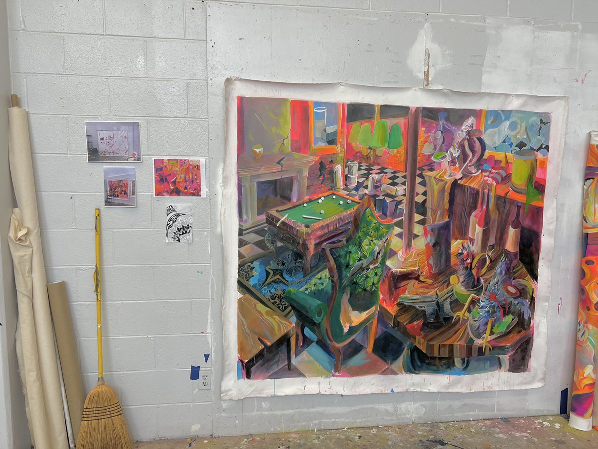 Unfortunately I have to take a break from this painting. But I’m not done yet.