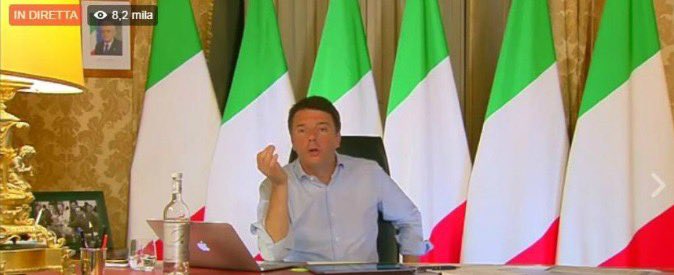 @drelegantia Non dimentichiamoci che Renzi è quello che ancora oggi si vanta di essere andato a mendicare ulteriori margini di indebitamento pubblico da Juncker quando era al governo. 
Renzi è questa cosa qua: