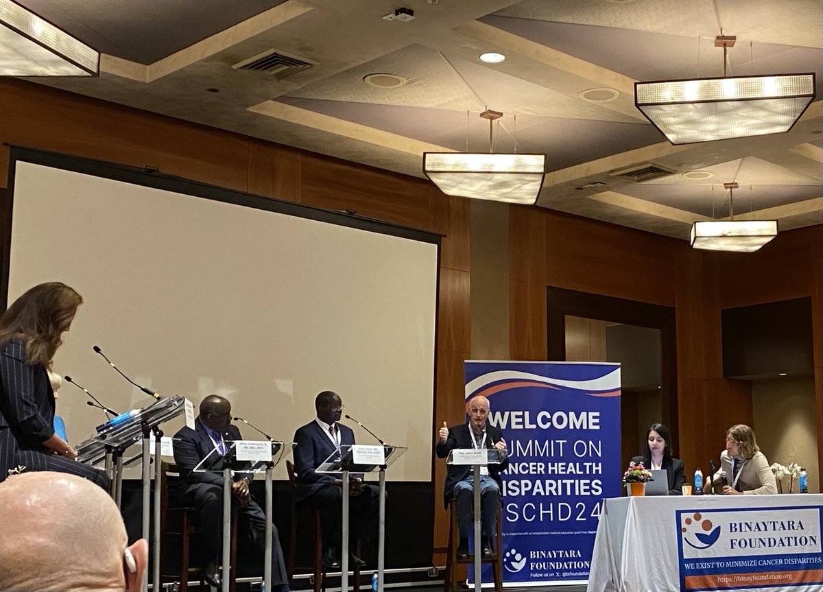 Discussing healthcare disparities at ⁦@btfoundation⁩ with ⁦@Isaac_Opole (President of ⁦@ACPIMPhysicians⁩), Karen Knudsen (CEO of ⁦@AmericanCancer⁩) moderated by Dr. ⁦@ManishaBhattach⁩ and ⁦@AaronGoodman33⁩ ⁦@btfoundation⁩ ⁦@binayshah⁩