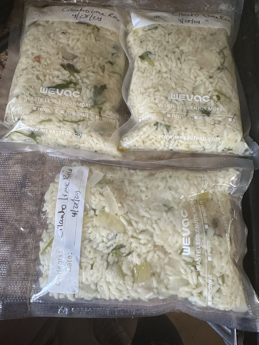 This is what I do with my excess leftover rice from my baked rice recipe. I turned it into cilantro lime rice and I seal it in a food saver bag and freeze it for other meals.
