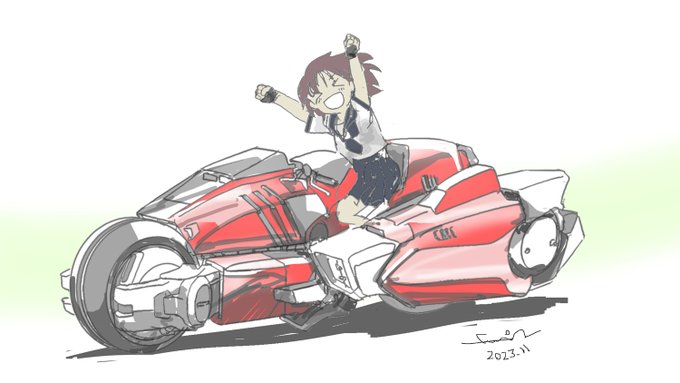「女の子 バイク」のTwitter画像/イラスト(新着)