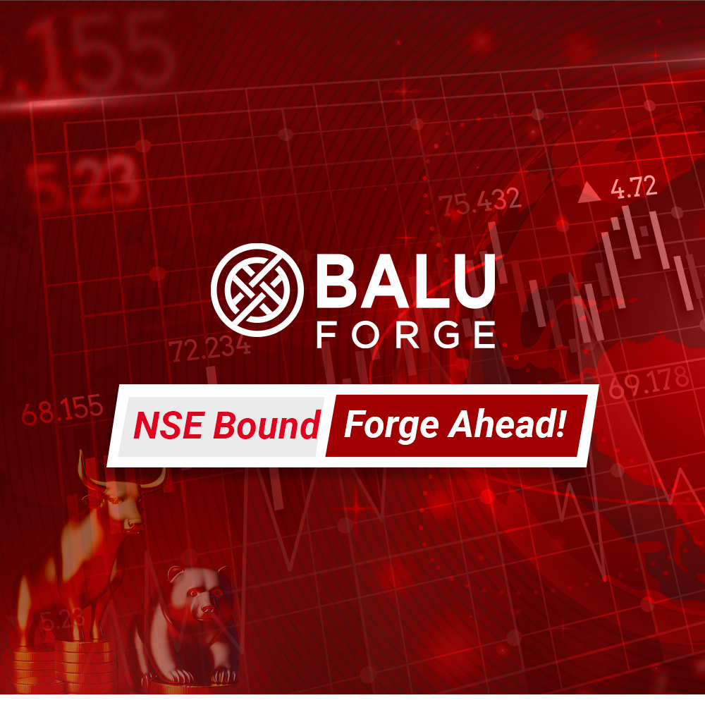 Thrilled to announce our official listing on the NSE today! Huge thanks to our amazing team, loyal customers, & valued investors for making this possible. This is just the beginning - Balu Forge is forging ahead to an exciting future! #NSE #listing #milestone #Balu #BaluForge