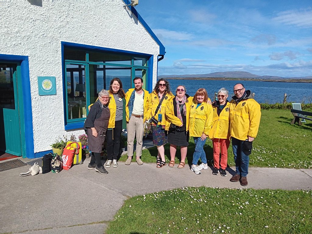 And it’s over. After a year of planning and dreaming, we set off from Malin Head two weeks ago. Today, we said goodbye in Kinsale. The bus has headed back to Dublin and tomorrow I’ll be in Galway. Huge thanks to all,especially project manager Ruth Ní Eidhin and all at CBI.