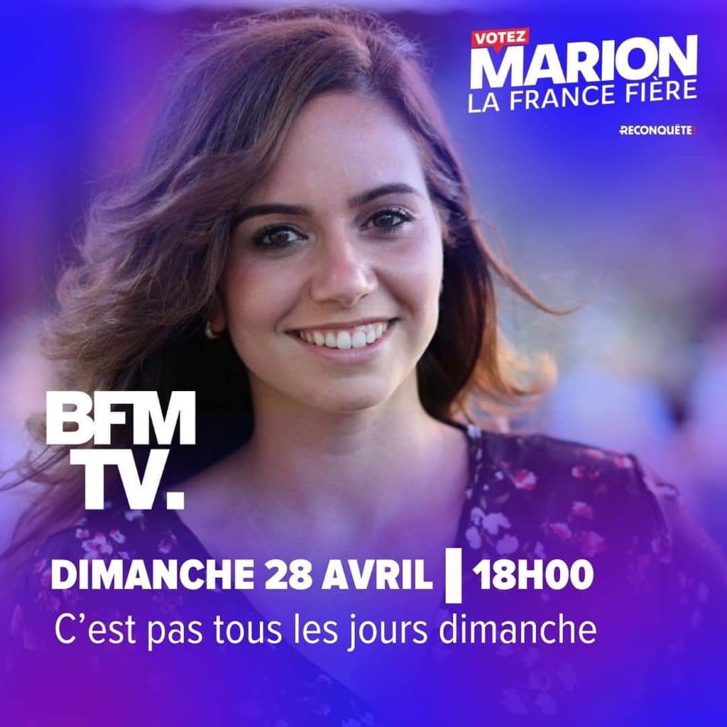 💙🤍❤️ Mille bravos à @knafo_sarah pour sa première TV face au petit inquisiteur de @BFMTV aka @Ben_Duhamel! Femme de caractère, de conviction et de courage, elle s'est faite le porte-voix de millions de Français ! #AvecMarion2024 !