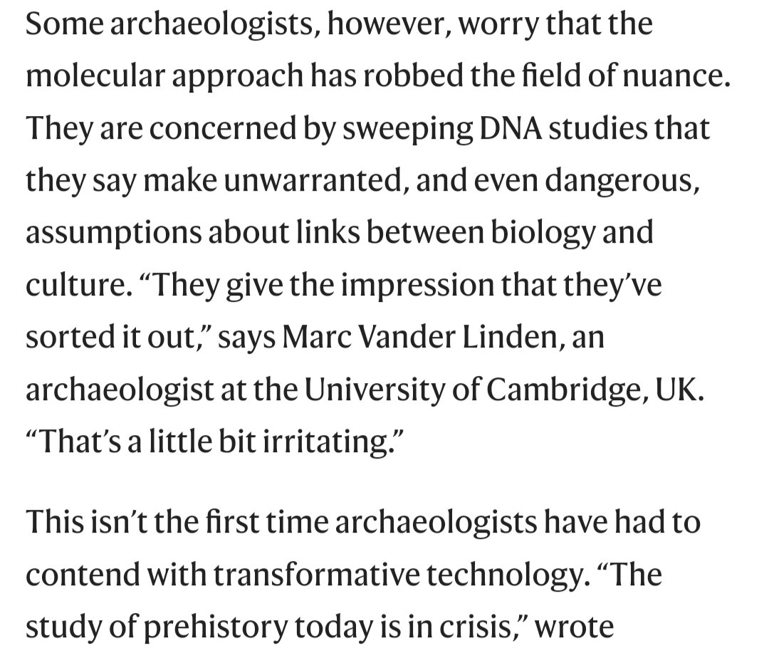 David Reich says genetics will have more of an impact on archaeology than radiocarbon dating, akin to the light microscope in revolutionary power. Some responses call it 'irritating' and 'molecular chauvinism'.