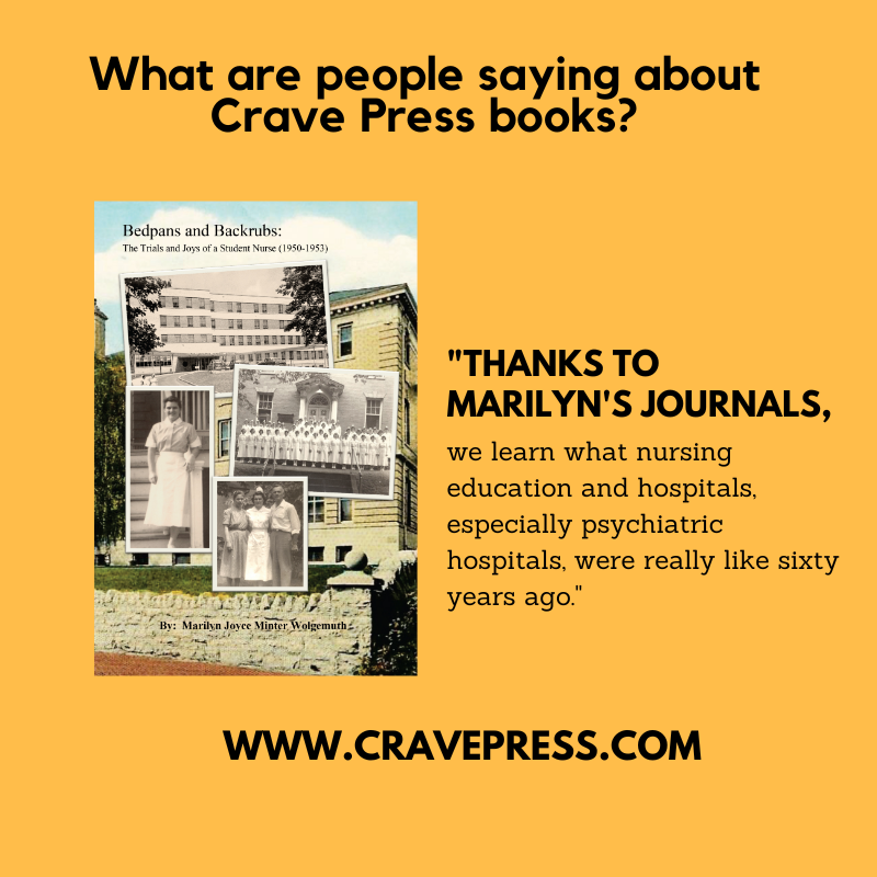 What are people saying about Crave Press #books? Check out this #review of our #nursingschool #memoir avail as a print and eBook. #bookreview #nurse #nursing 💉 📖