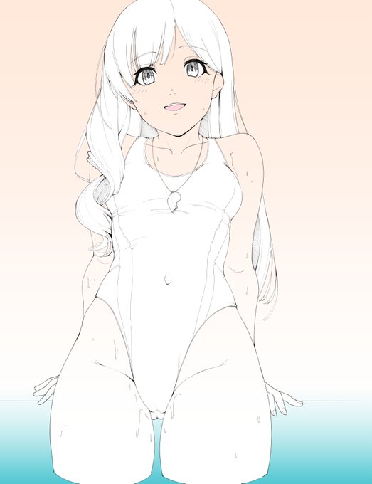 結構前に描いた霧子先生を仕上げ 